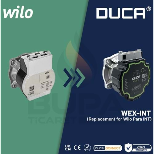 DUCA WEX-FCI 15-8 (YANOS PARA RS25  WİLO POMPA UYUMLU)