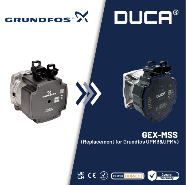 DUCA GEX-FMMS 15-75 (GRUNFOS UPM3-UPM4 POMPA UYUMLU)