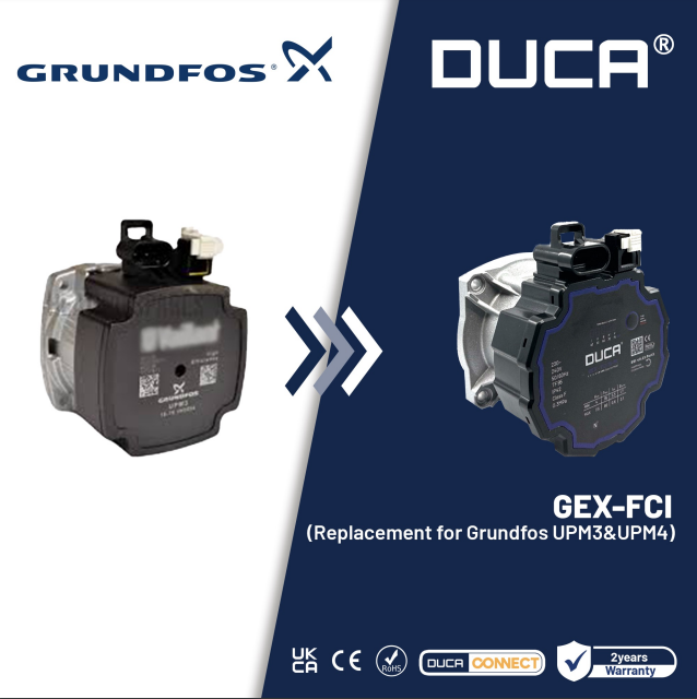 DUCA GEX-FCI 15-75 (GRUNFOS UPM3-UPM4 POMPA UYUMLU)