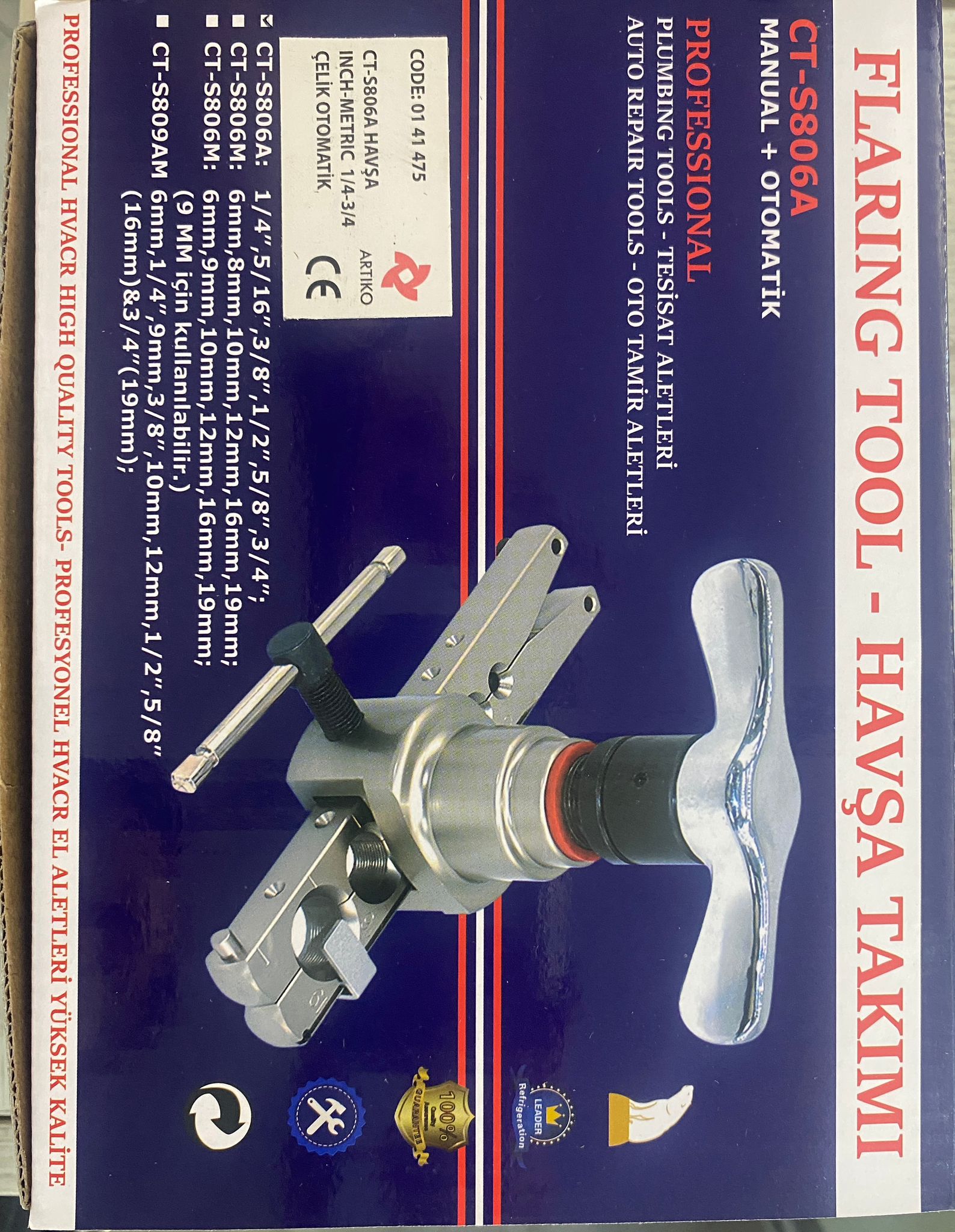 CH-CT-5806A HAVŞA İNC- METRİC 1/4-3/4 ÇELİK OTOMATİK